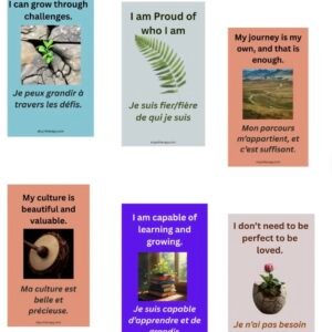 Roots and Wings | Bilingual Affirmation Cards for Teens and Young Adults | Physical cards